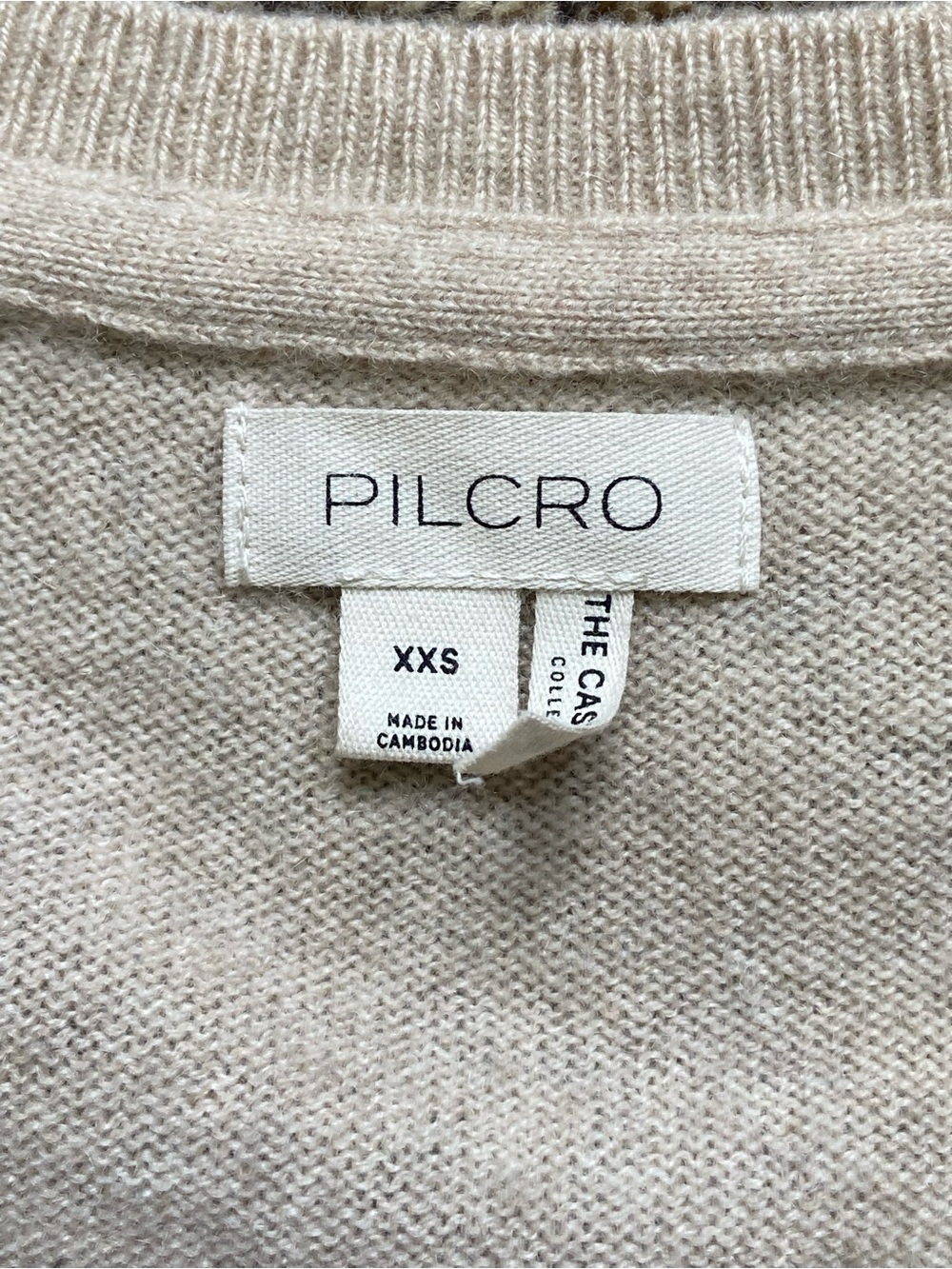 NWT Anthropologie Pilcro Cashmere Cardigan Sweater Ivory XXS - Picture 5 of 8